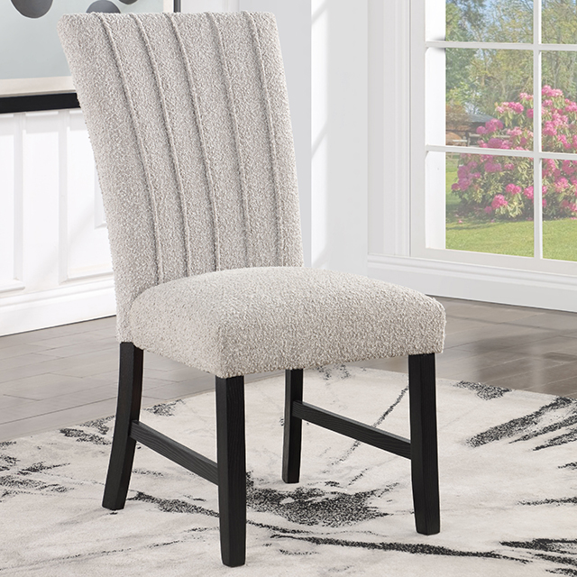 Furniture Of America Alta Contemporary Gray/Black Side Chair Model CM3263GY-SC-2PK