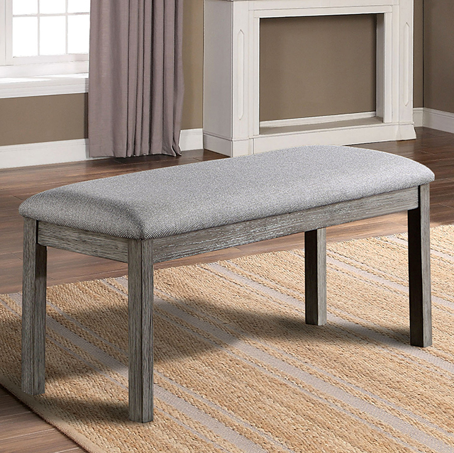 Furniture Of America Laquila Rustic Gray Bench Model CM3542GY-BN