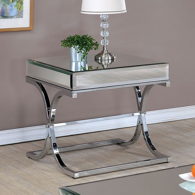 Furniture Of America Sundance Contemporary Chrome End Table Model CM4230CRM-E