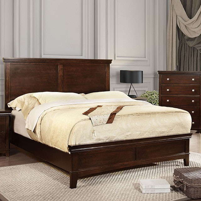 Furniture Of America Spruce Transitional Brown Cherry Bed Model CM7113CH-Queen Bed