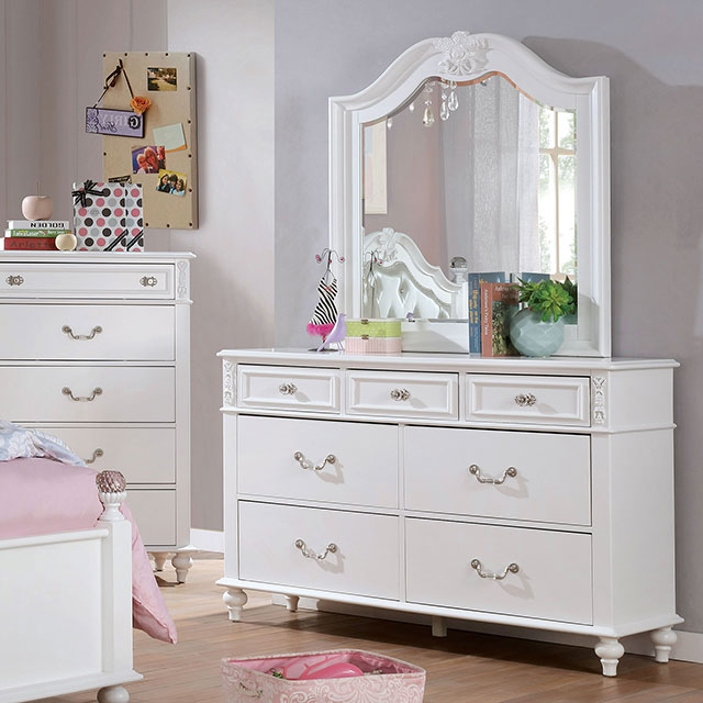 Furniture Of America Belva Traditional White Dresser Model CM7174D