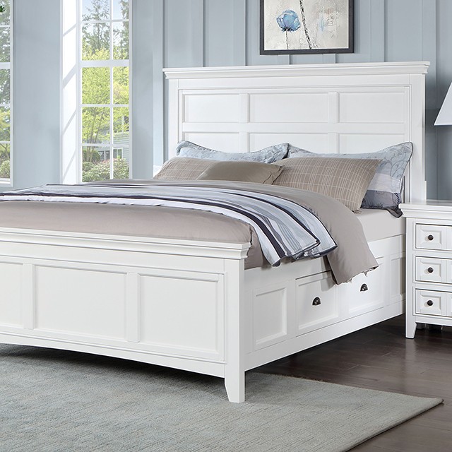 Furniture Of America Castile Transitional White Bed Model CM7413WH-Twin Bed