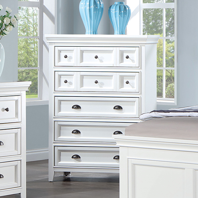 Furniture Of America Castile Transitional White Chest Model CM7413WH-C