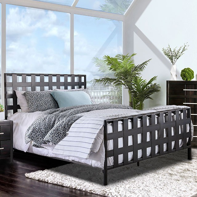 Furniture Of America Earlgate Industrial Gray Bed Model CM7758-Twin Bed