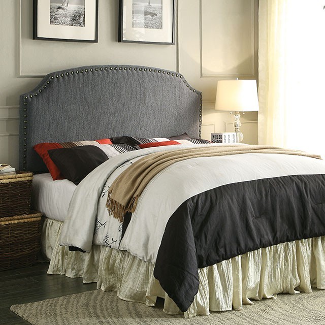 Furniture Of America Hasselt Transitional Gray Headboard Model CM7880GY-HB-King Headboard