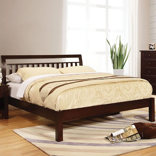Furniture Of America Corry Transitional Dark Walnut Bed Model CM7923EX-E.King Bed