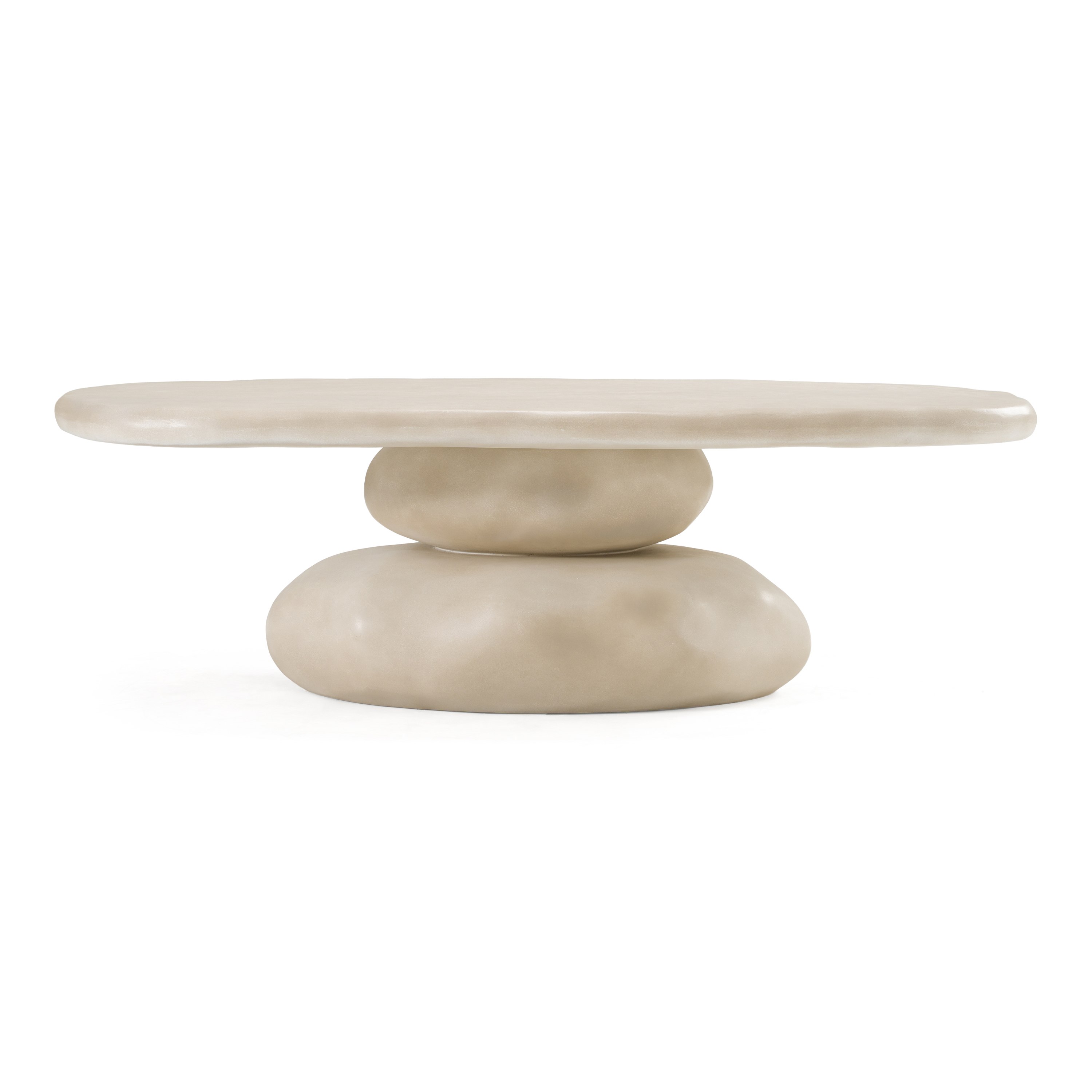 LA Furniture Coates Modern Beige Concrete Coffee Table VGGR-617340-SAND Contemporary Style by Vig Furnitrue Number 85706 Catch Home Goods