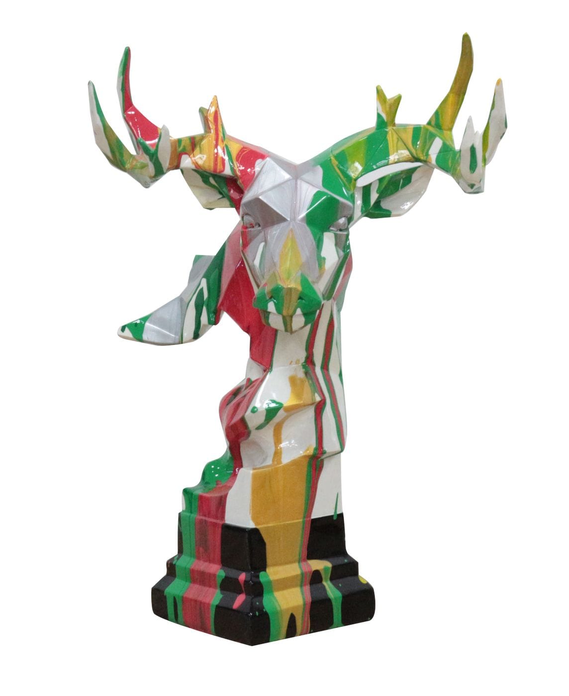 LA Furniture Deer Head Multicolor Geometric Sculpture VGTHPC095-9 Contemporary Style by Vig Furnitrue Number 78012 Catch Home Goods