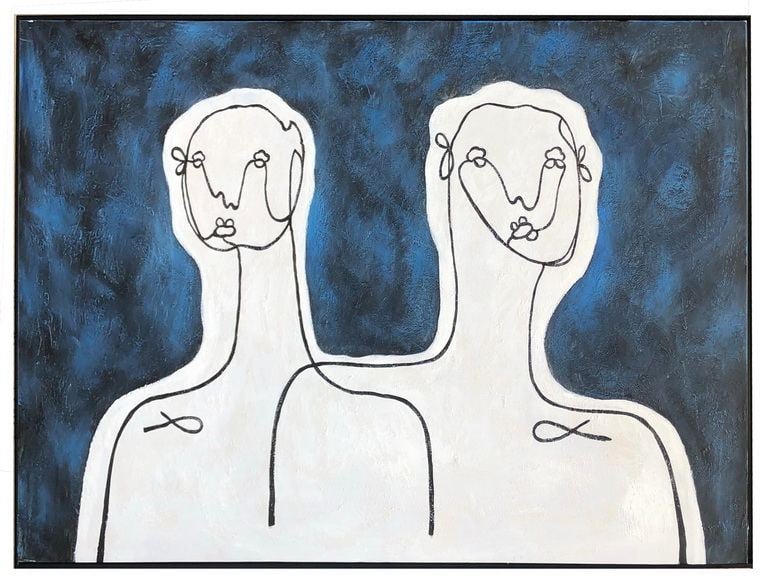 LA Furniture Energy Twin Acrylic Painting VGSHVIG21002 Contemporary Style by Vig Furnitrue Number 79501 Catch Home Goods