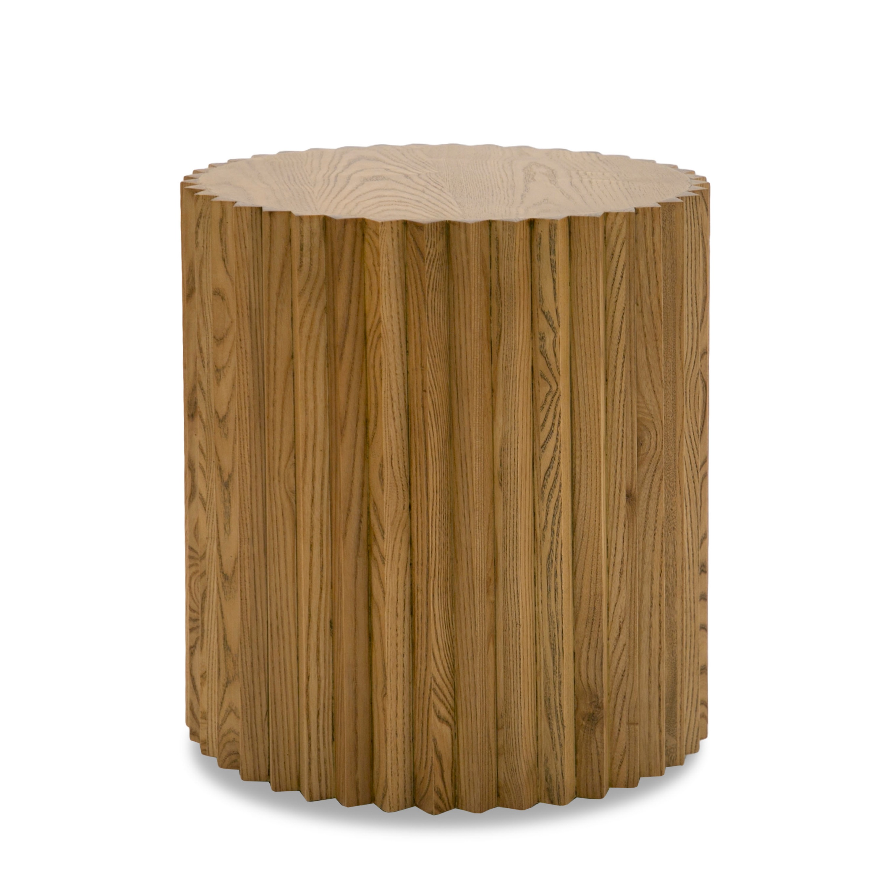 LA Furniture Espana Modern Walnut Round End Table VGGMET-1611V-ET Contemporary Style by Vig Furnitrue Number 81017 Catch Home Goods