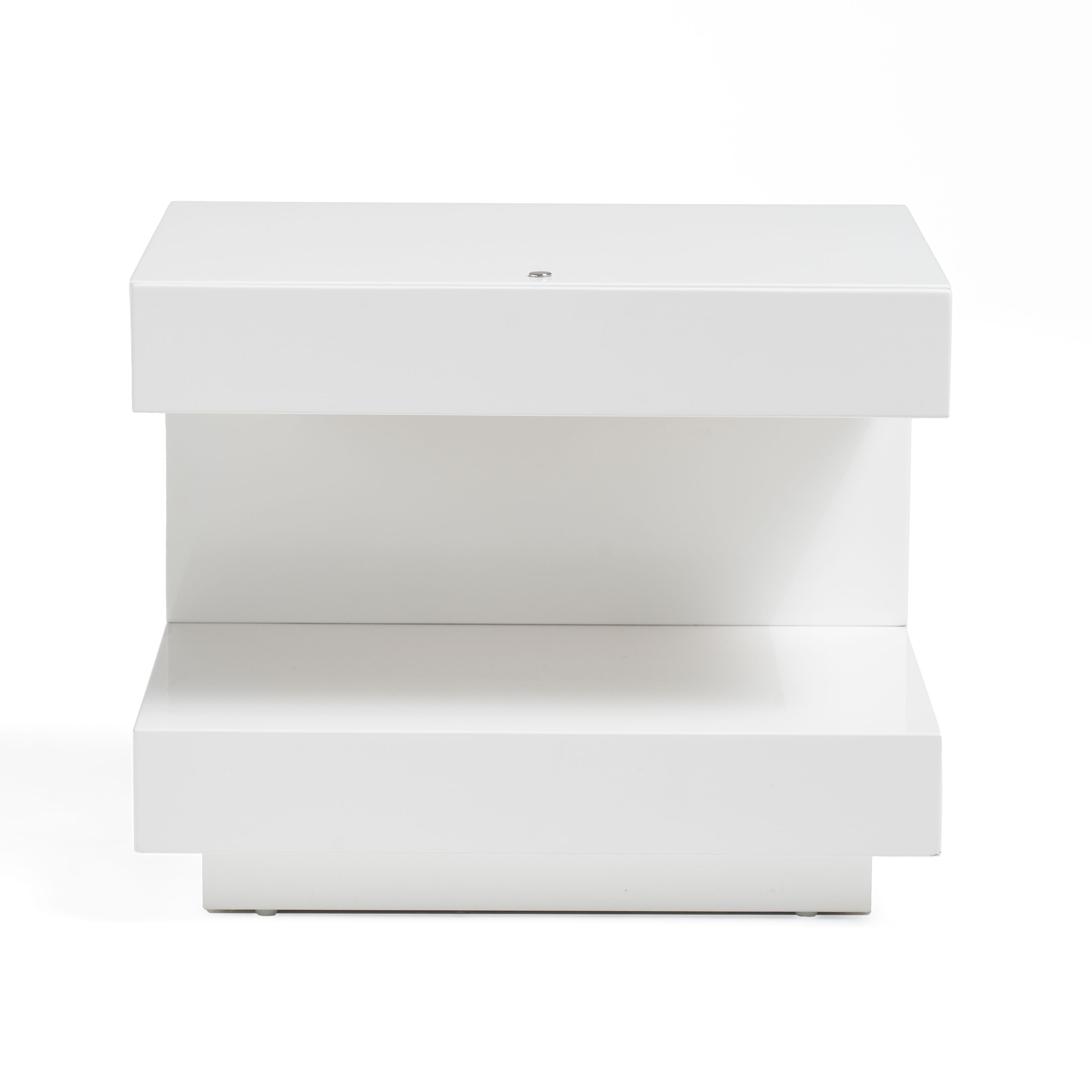 LA Furniture Esso Modern White Glossy Nightstand VGWCC521B Contemporary Style by Vig Furnitrue Number 14887|14887A Catch Home Goods