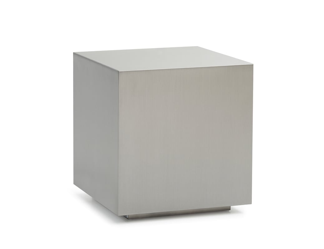 LA Furniture Anvil Modern Brushed Stainless Steel End Table VGVCET8368 Contemporary Style by Vig Furnitrue Number 73434 Catch Home Goods