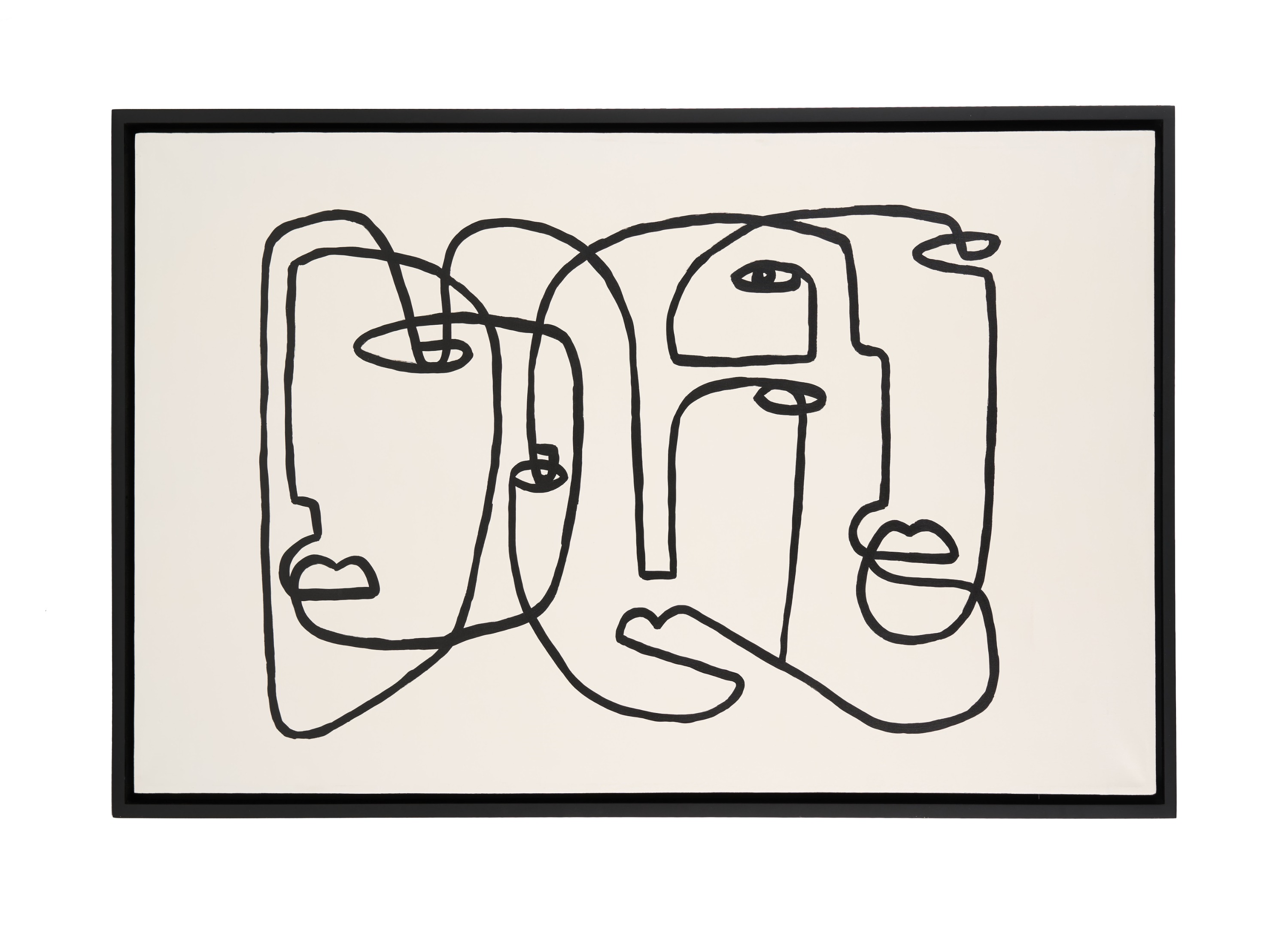 LA Furniture Faces Modern 59" x 35" Painting VGVA-CO2307 Contemporary Style by Vig Furnitrue Number 81953 Catch Home Goods