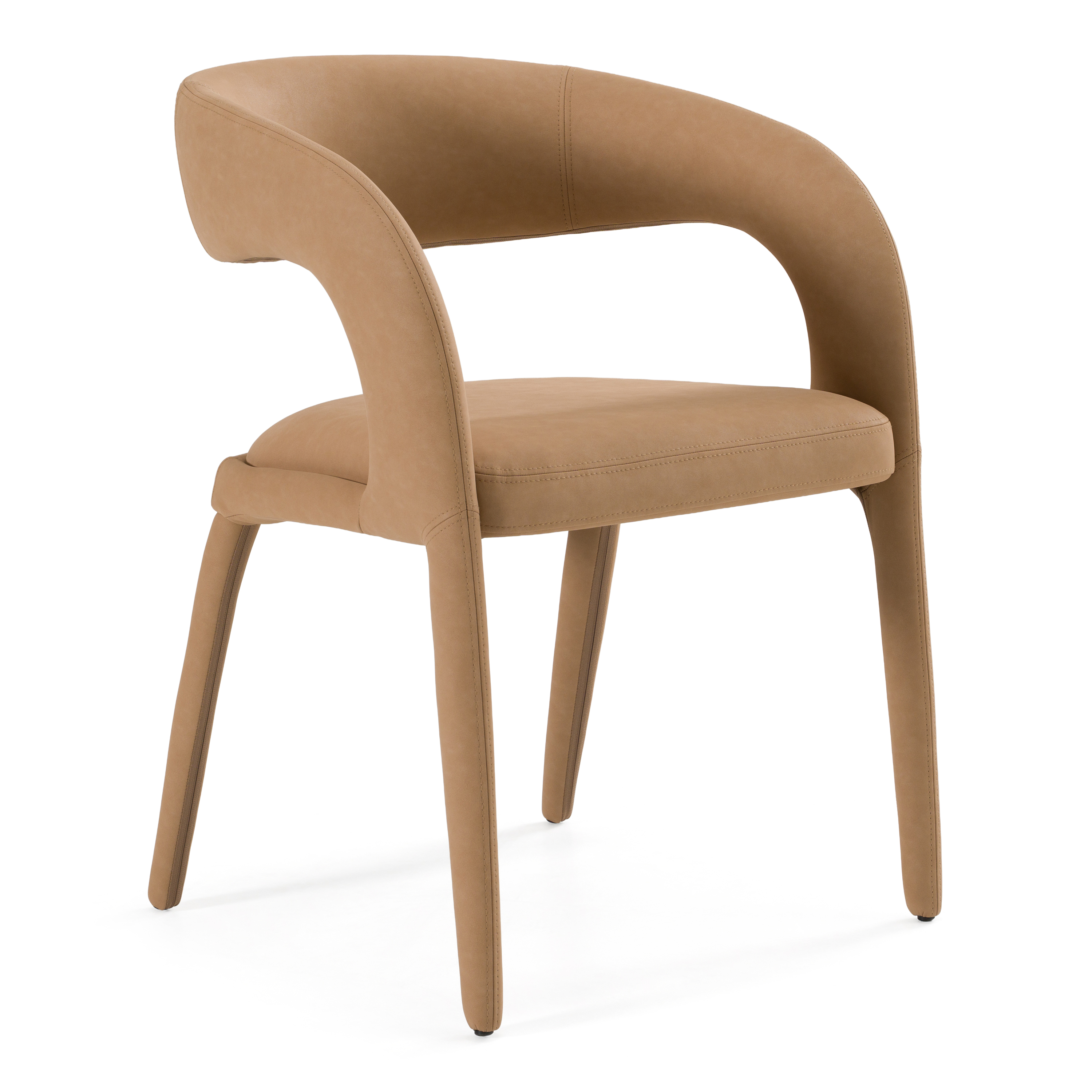 LA Furniture Faerron Modern Tan Leatherette Dining Chair VGEUMC-7182CH-TAN Contemporary Style by Vig Furnitrue Number 80602 Catch Home Goods