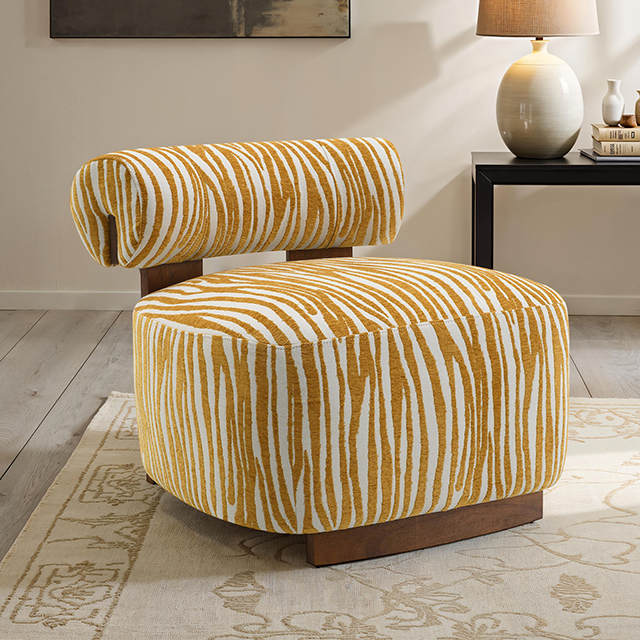Furniture Of America Niobe Contemporary Yellow Accent Chair Model FM-AC6007YL