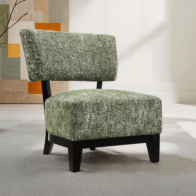 Furniture Of America Aveni Contemporary Green Accent Chair Model FM-AC6008GR