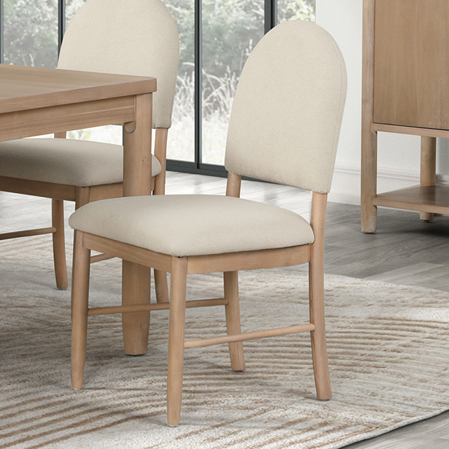 Furniture Of America Rheinfall Transitional Natural/Beige Dining Chair Model FM3426NT-SC-2PK