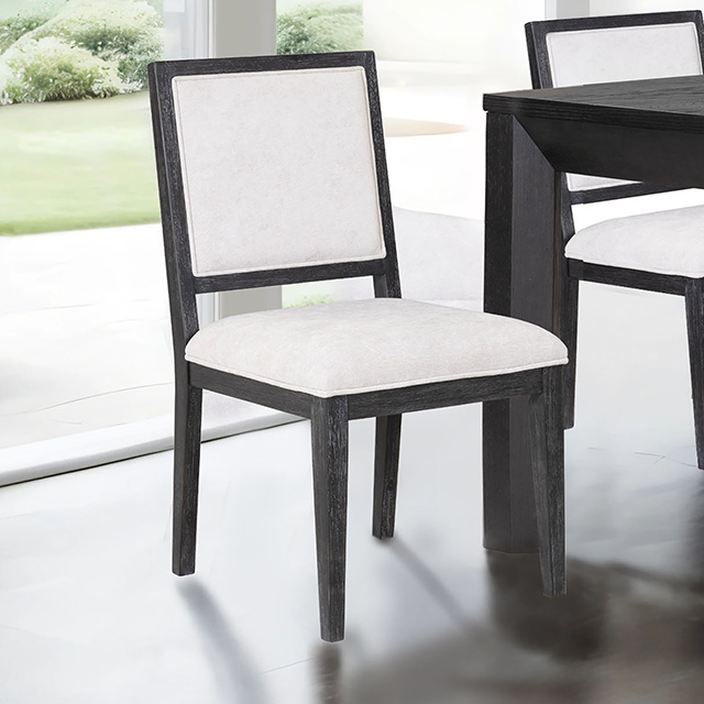 Furniture Of America Hatton Cross Modern Contemporary Weathered Black Side Chair Model FM39011BK-SC-2PK