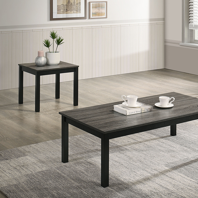 Furniture Of America Findlay Contemporary Gray 3 Pc. Table Set Model FM42900GY-3PK-END TABLE