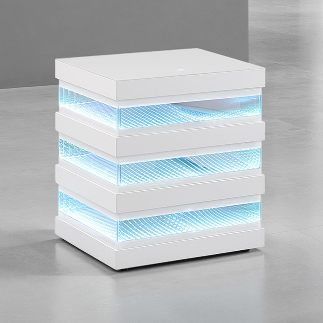 Furniture Of America Maloy Contemporary White End Table Model FM47008WH-E