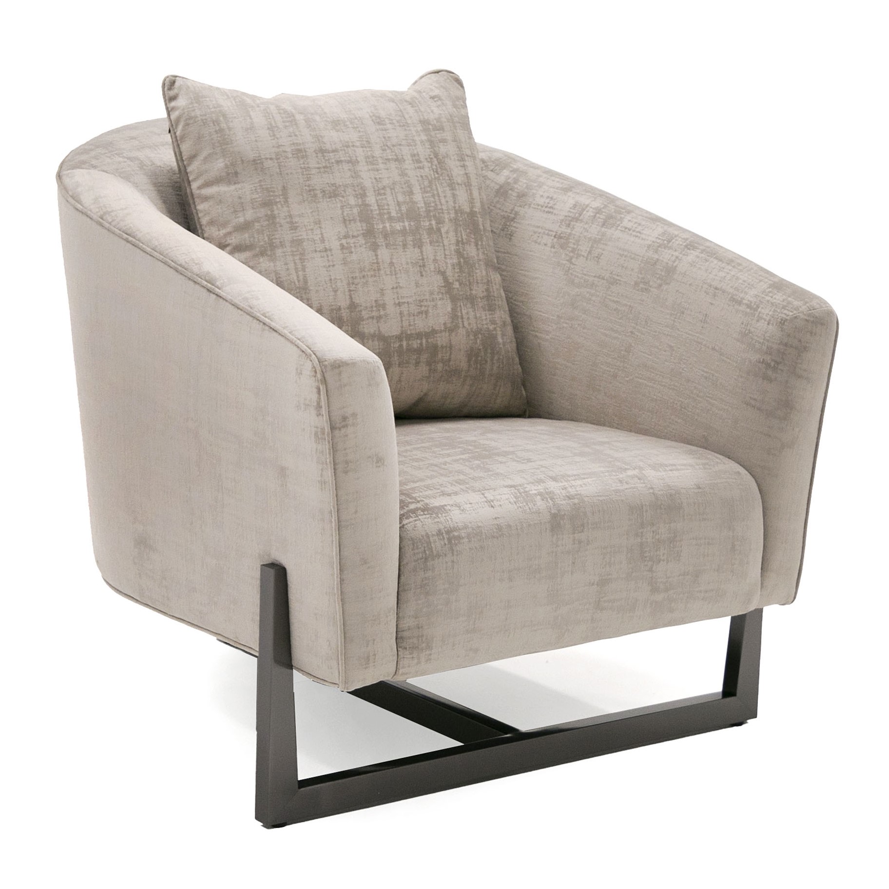 LA Furniture Forbis Contemporary Light Grey Fabric + Bronze Accent Chair VGCSFORBIS-LGB-CH Contemporary Style by Vig Furnitrue Number 80182 Catch Home Goods