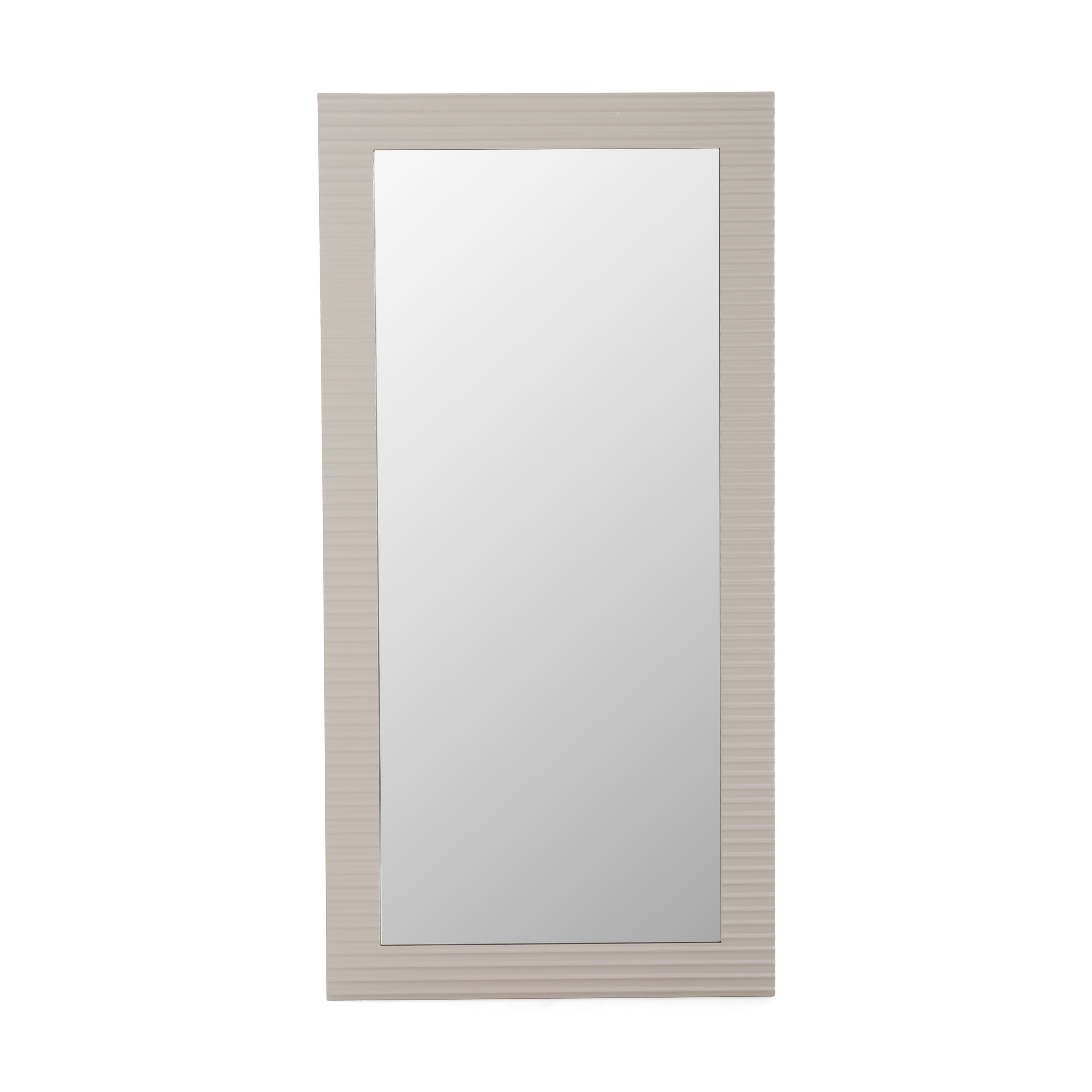 LA Furniture Glinda Modern Beige Floor Mirror VGHB429G2-BGE Contemporary Style by Vig Furnitrue Number 81277 Catch Home Goods