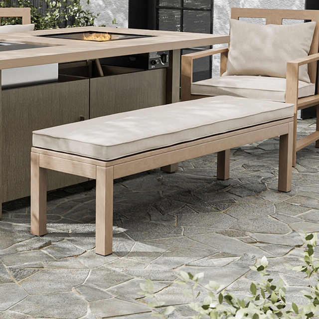 Furniture Of America Bordeaux Contemporary Natural/Beige Bench Model GM-2021