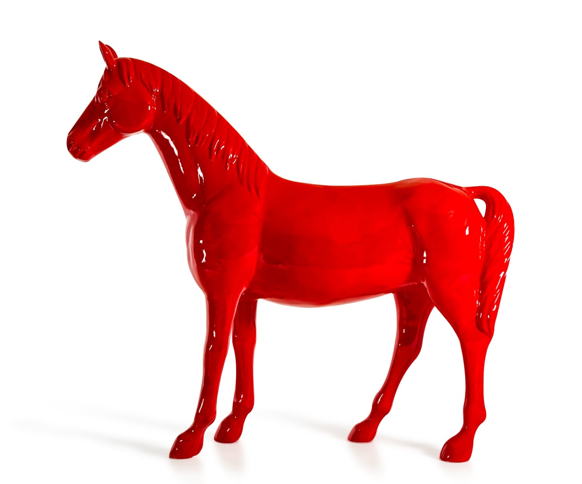 LA Furniture Red Full Size Horse Sculpture VGTHSV-001-RED Contemporary Style by Vig Furnitrue Number 71793 Catch Home Goods