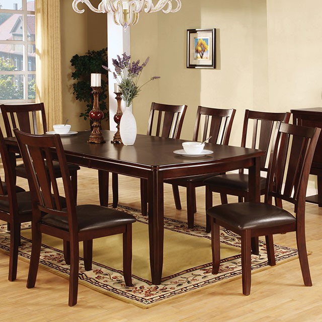 Furniture Of America Edgewood Transitional Espresso Dining Table Model CM3336T