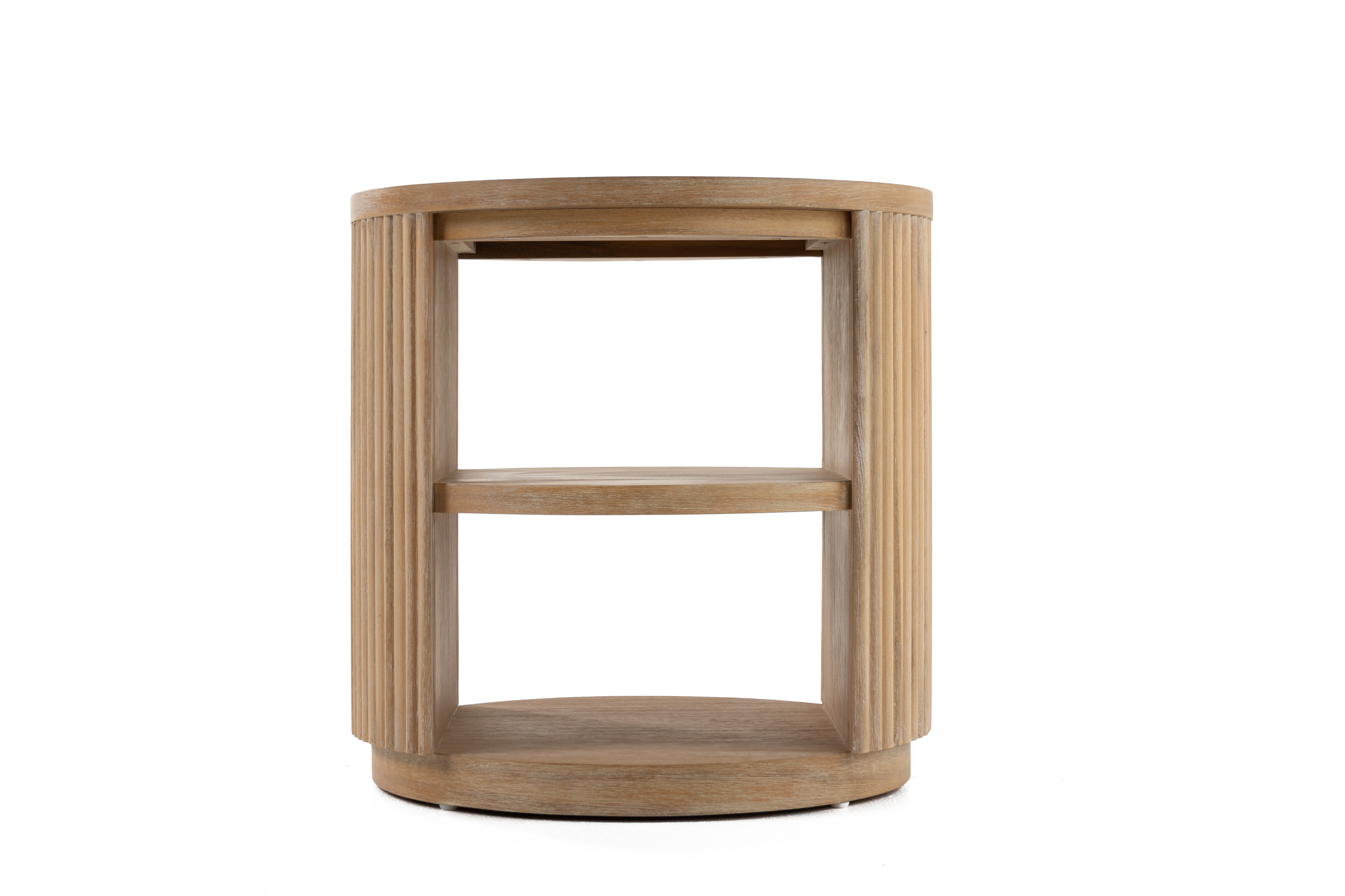 LA Furniture Jacobson Modern Natural Acacia End Table VGWD-LYO-BF2D Contemporary Style by Vig Furnitrue Number 81741 Catch Home Goods