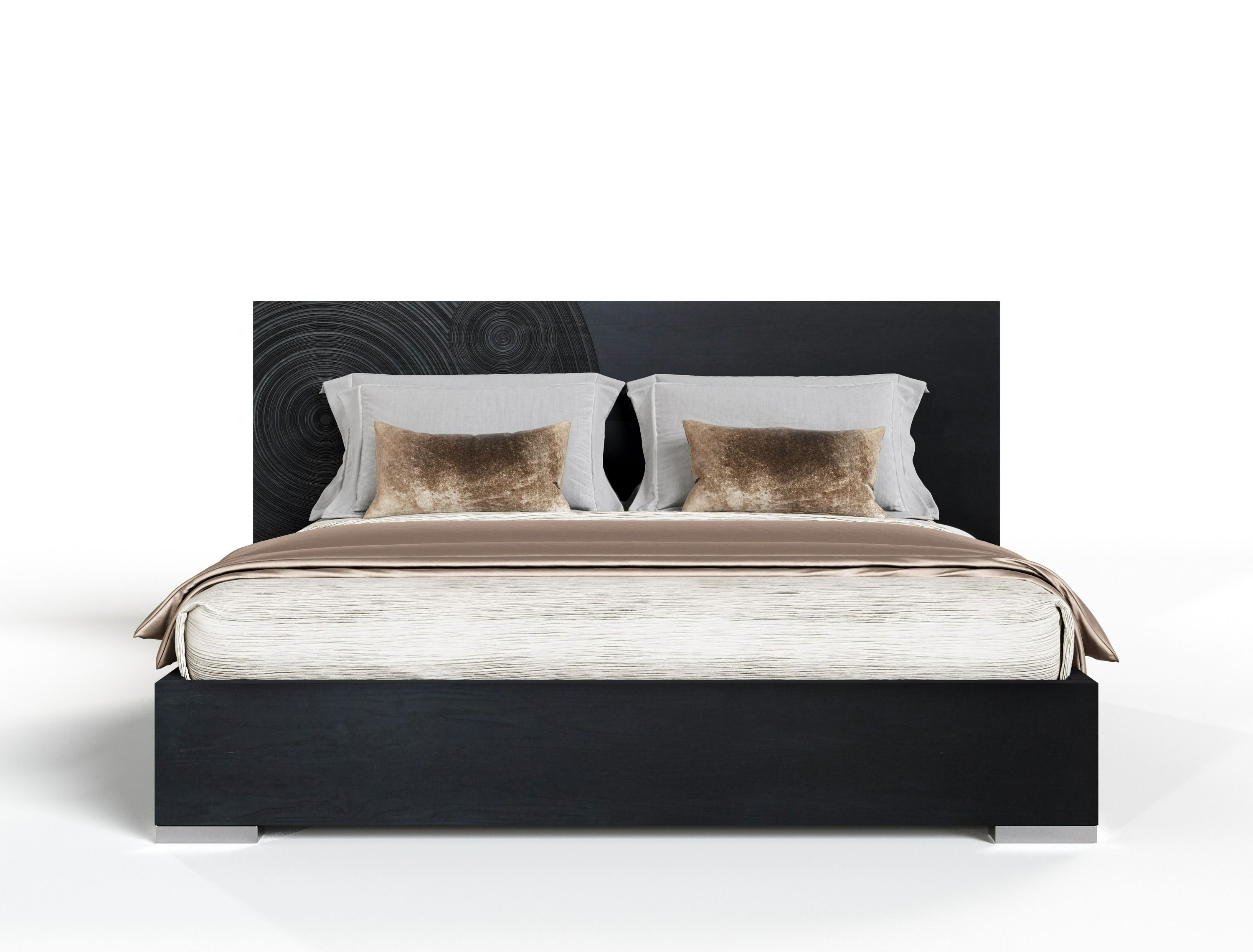 LA Furniture Eastern King Cirque Modern Black Ash Bed VGVC-BD2368-BED-EK-1 Contemporary Style by Vig Furnitrue Number 81571 Catch Home Goods