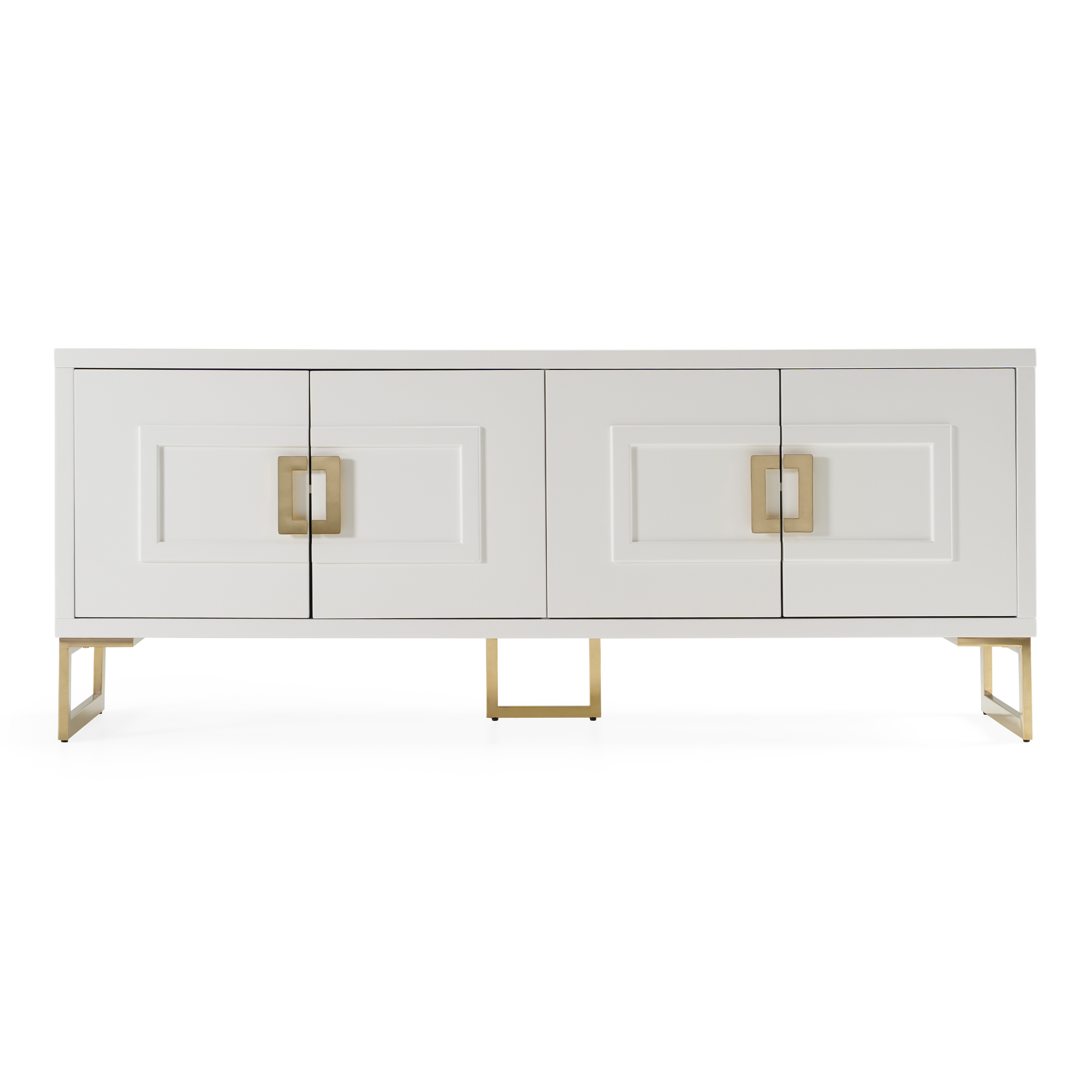 LA Furniture Leah Contemporary White High Gloss & Champagne Gold Buffet VGVCG9111-WHT-BUF Contemporary Style by Vig Furnitrue Number 77265 Catch Home Goods