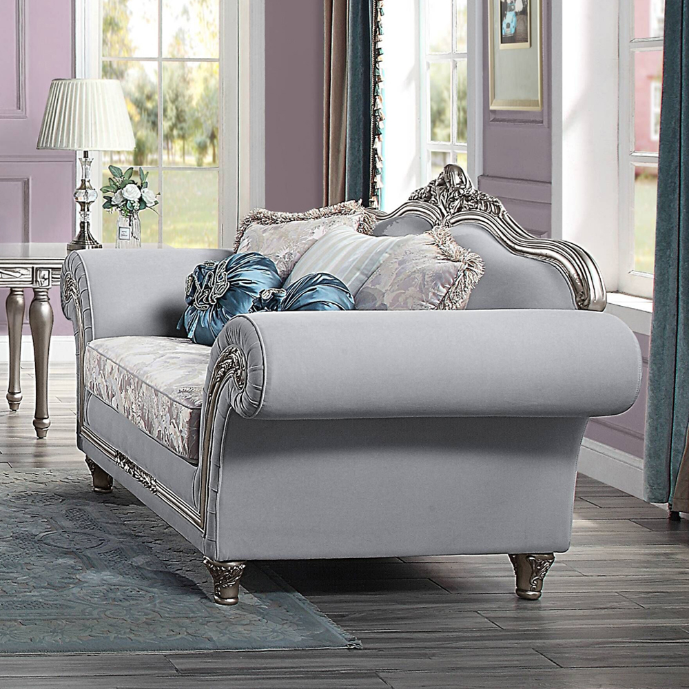 Acme Pelumi Loveseat with 5 Pillows Model LV01113
