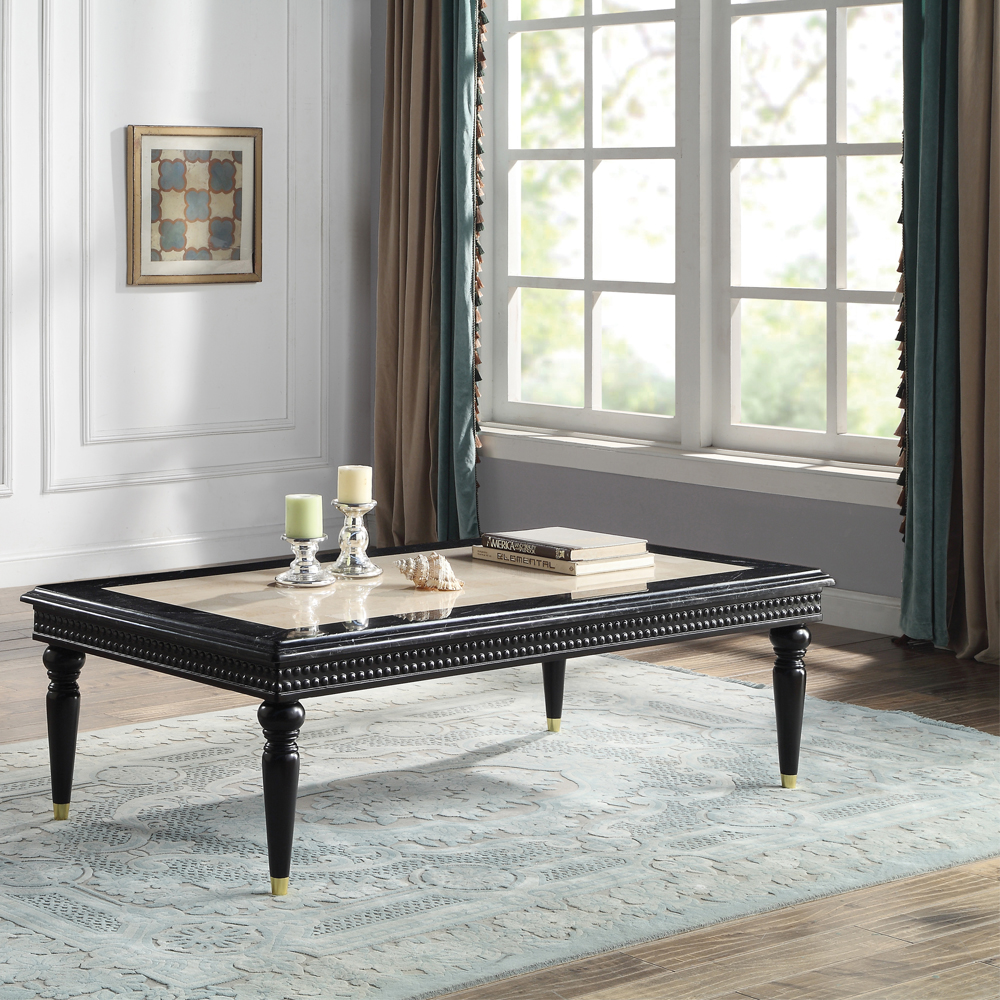 Acme Tayden Coffee Table with Marble Top Model LV01158