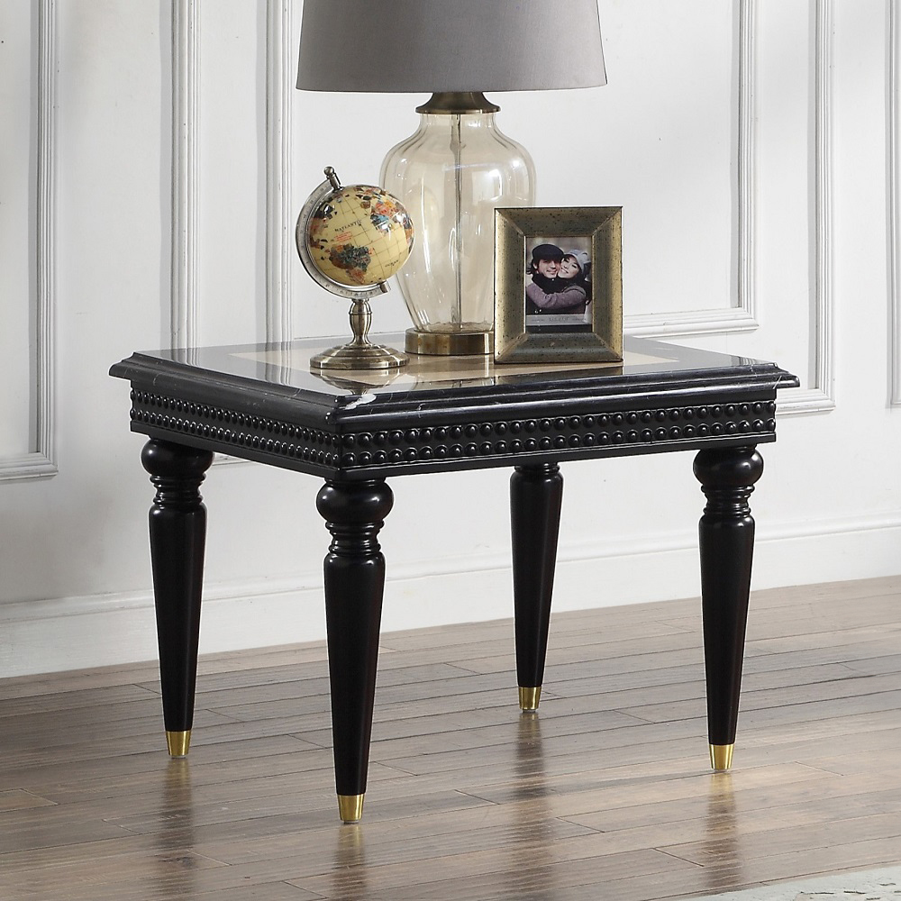 Acme Tayden End Table with Marble Top Model LV01159