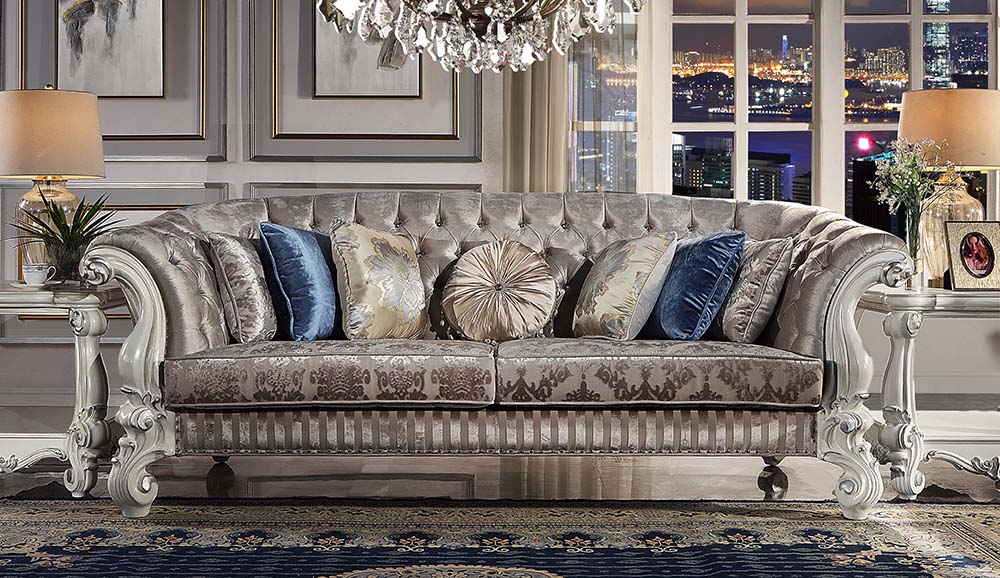 Acme Versailles Sofa with 7 Pillows Model LV01394