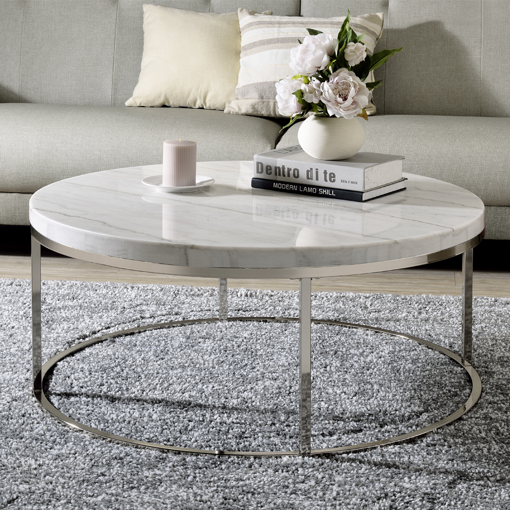 Acme Zaidee COFFEE TABLE with MARBLE Model LV02795