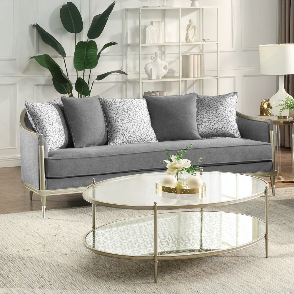 Acme Fernando Sofa with 5 Pillows Model LV04820