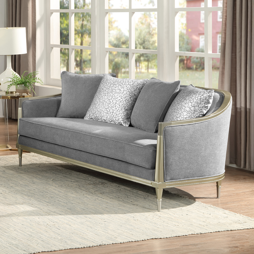 Acme Fernando Loveseat with 4 Pillows Model LV04821