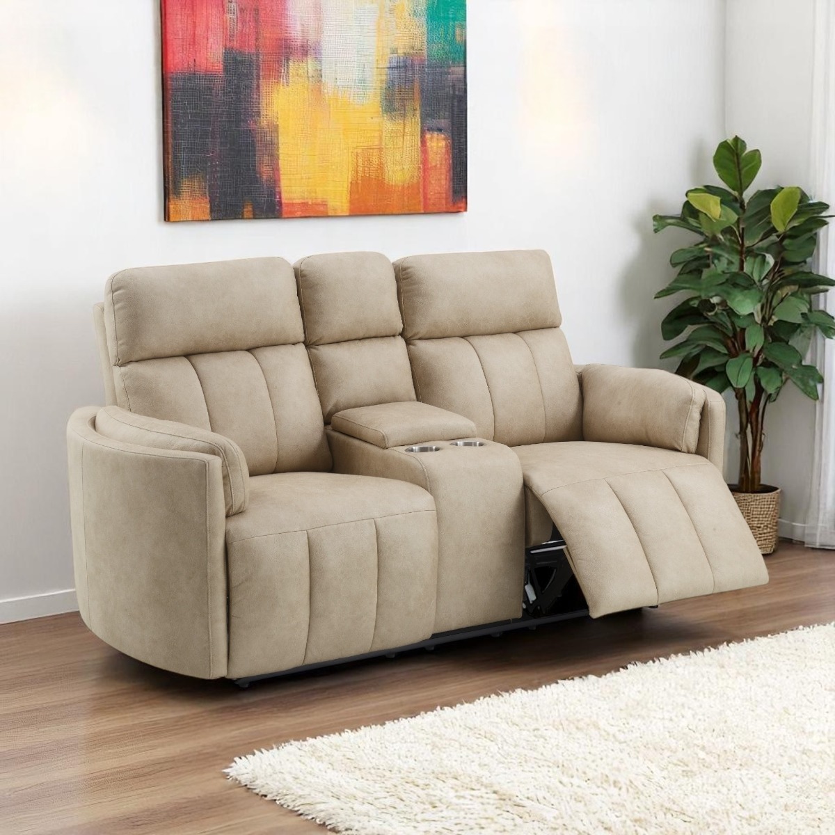 Acme Elison Motion Loveseat with Console Model LV05401