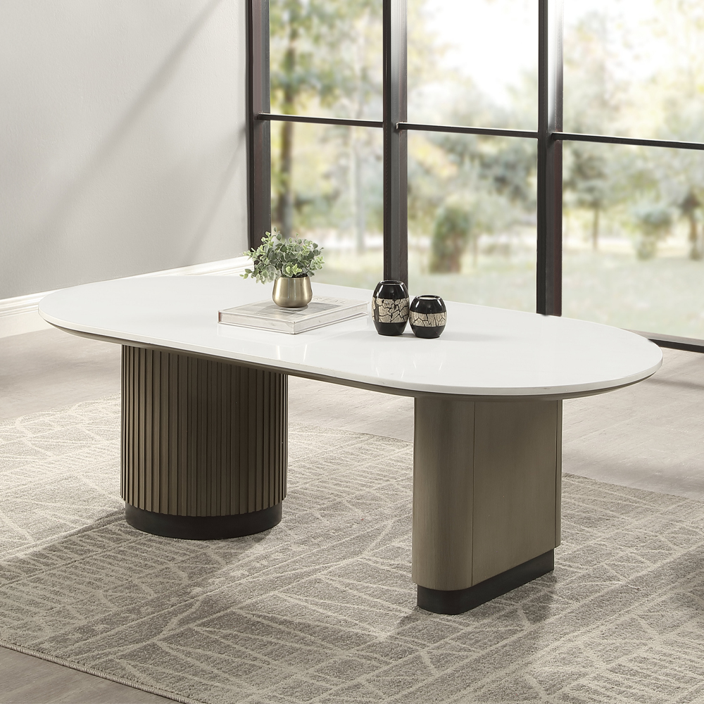 Acme Clayten Coffee Table with Engineered Top Model LV06195