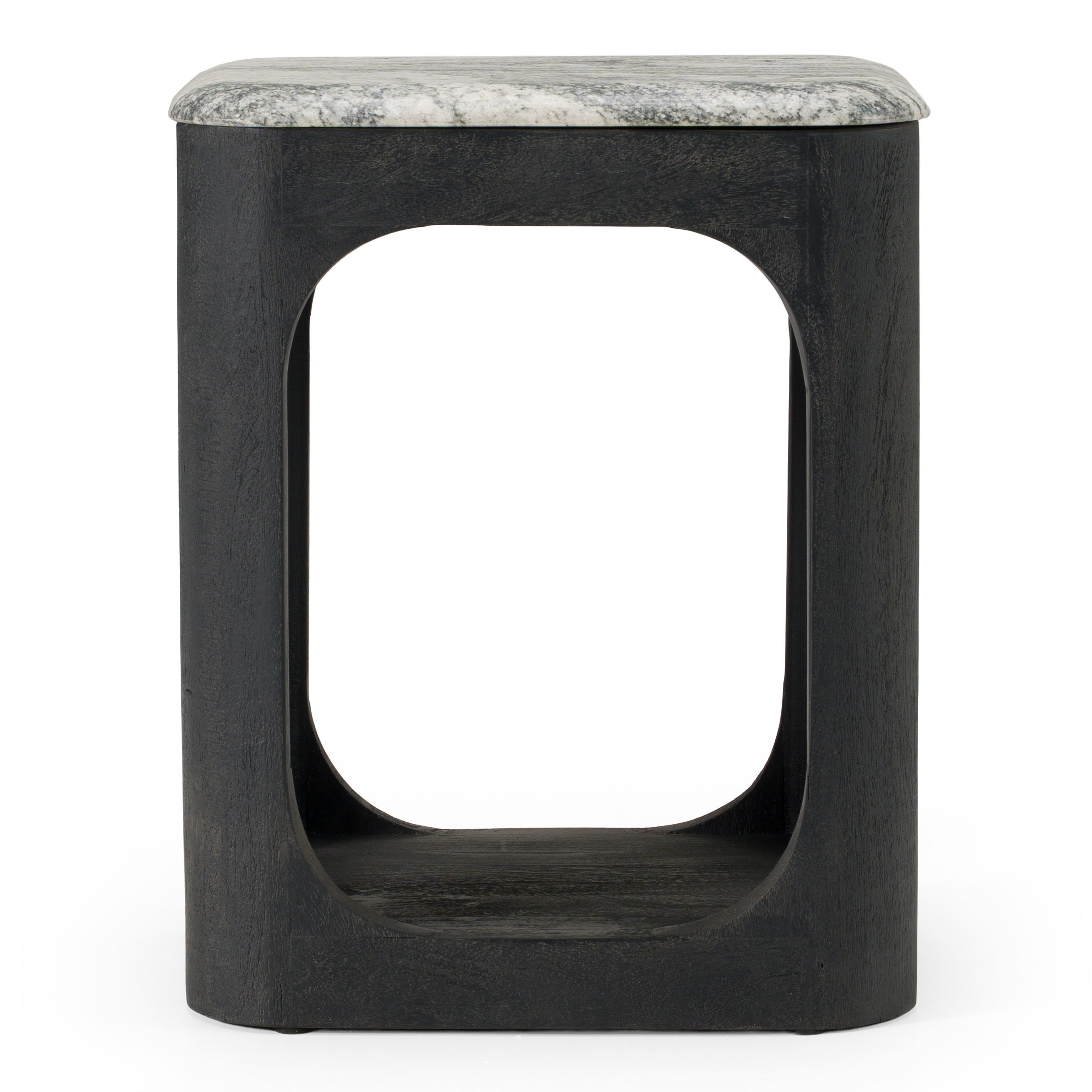 LA Furniture Marco Modern Black & White Granite End Table VGNR-NI90023 Contemporary Style by Vig Furnitrue Number 83192 Catch Home Goods