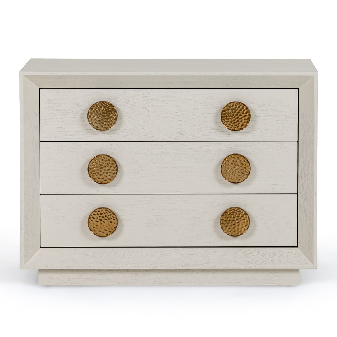 LA Furniture Marjorie Modern Cream & Brushed Gold Nightstand VGGMCHD-1705-3A-CRM Contemporary Style by Vig Furnitrue Number 81009A Catch Home Goods