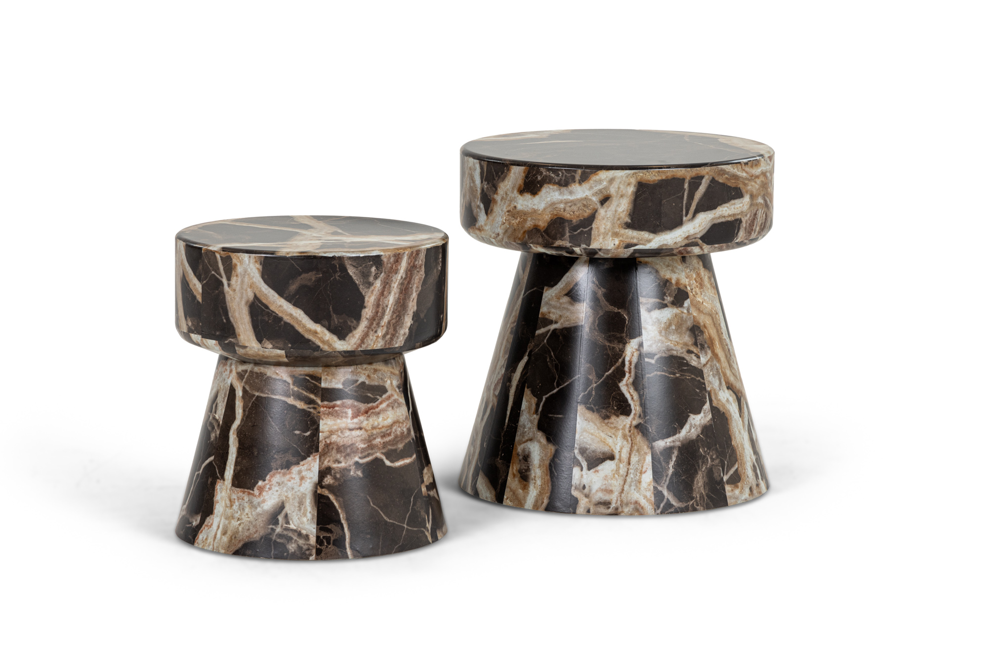 LA Furniture Marlow Modern Faux Marble End Table Set VGGM-ET-1750 Contemporary Style by Vig Furnitrue Number 82746 Catch Home Goods