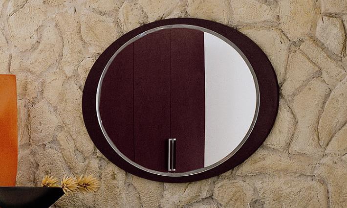 LA Furniture Miss Italia Italian Modern Wenge Mirror CL-VGCLMISSITALIA-MIR Contemporary Style by Vig Furnitrue Number 14311 Catch Home Goods
