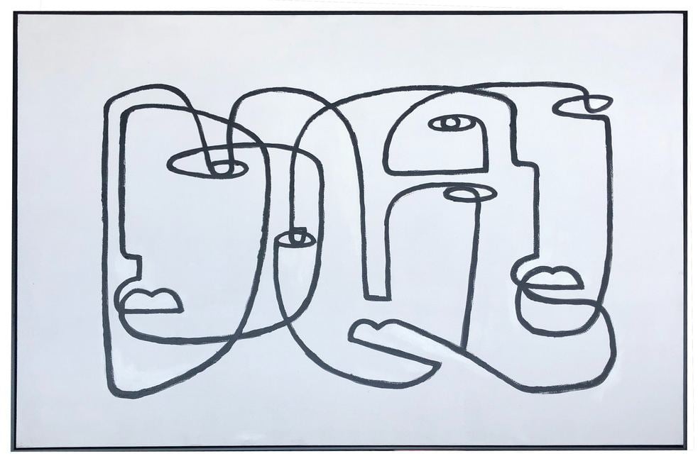 LA Furniture Missing You Acrylic Painting VGSHVIG21003 Contemporary Style by Vig Furnitrue Number 79502 Catch Home Goods