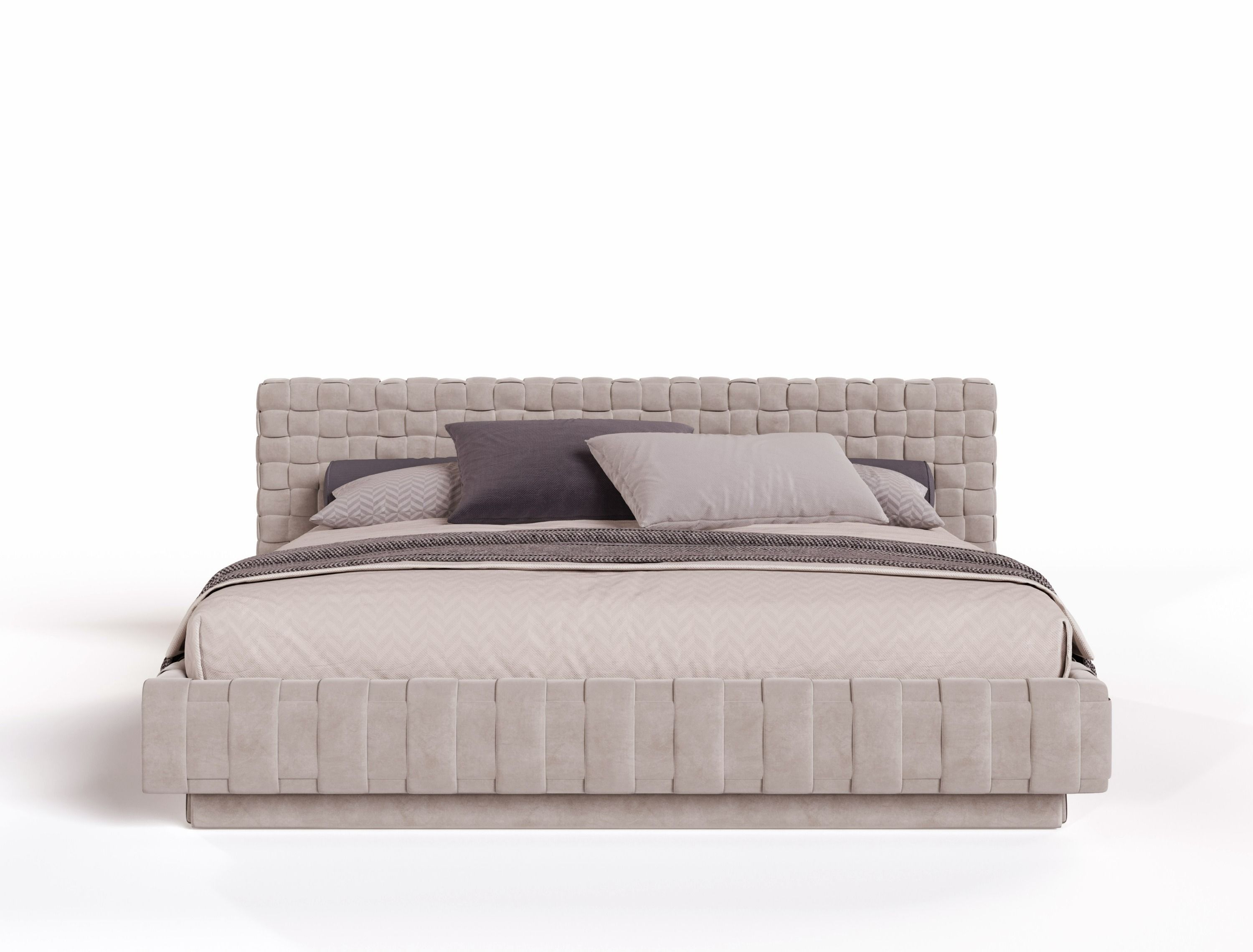 LA Furniture Queen Concord Modern Light Grey Velvet Bed VGVCBD2311-Q Contemporary Style by Vig Furnitrue Number 82195 Catch Home Goods