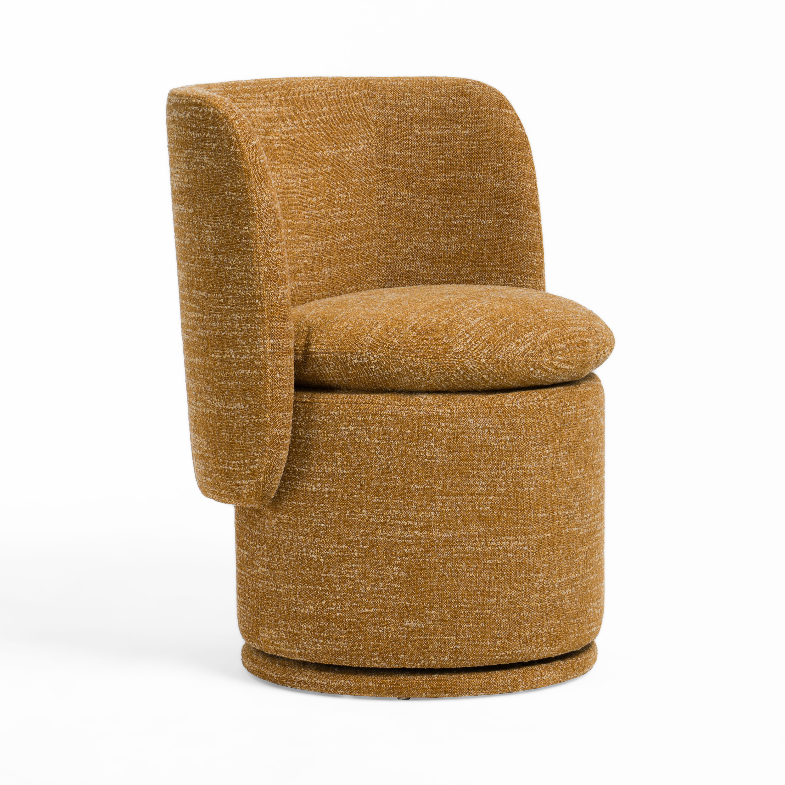 LA Furniture Norris Modern Mustard Fabric Swivel Dining Chair VGKK-KF.Y2138-MUS Contemporary Style by Vig Furnitrue Number 81157|81157A Catch Home Goods