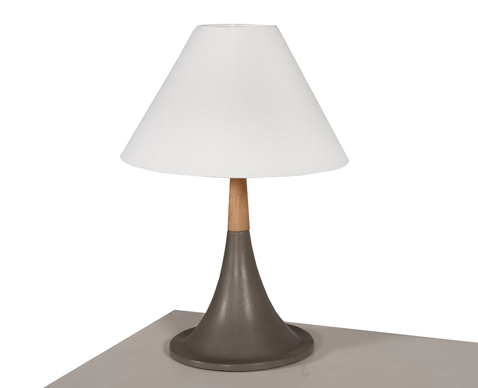 LA Furniture Nunez Modern Concrete & Oak Table Lamp VGGR901645 Contemporary Style by Vig Furnitrue Number 75515 Catch Home Goods