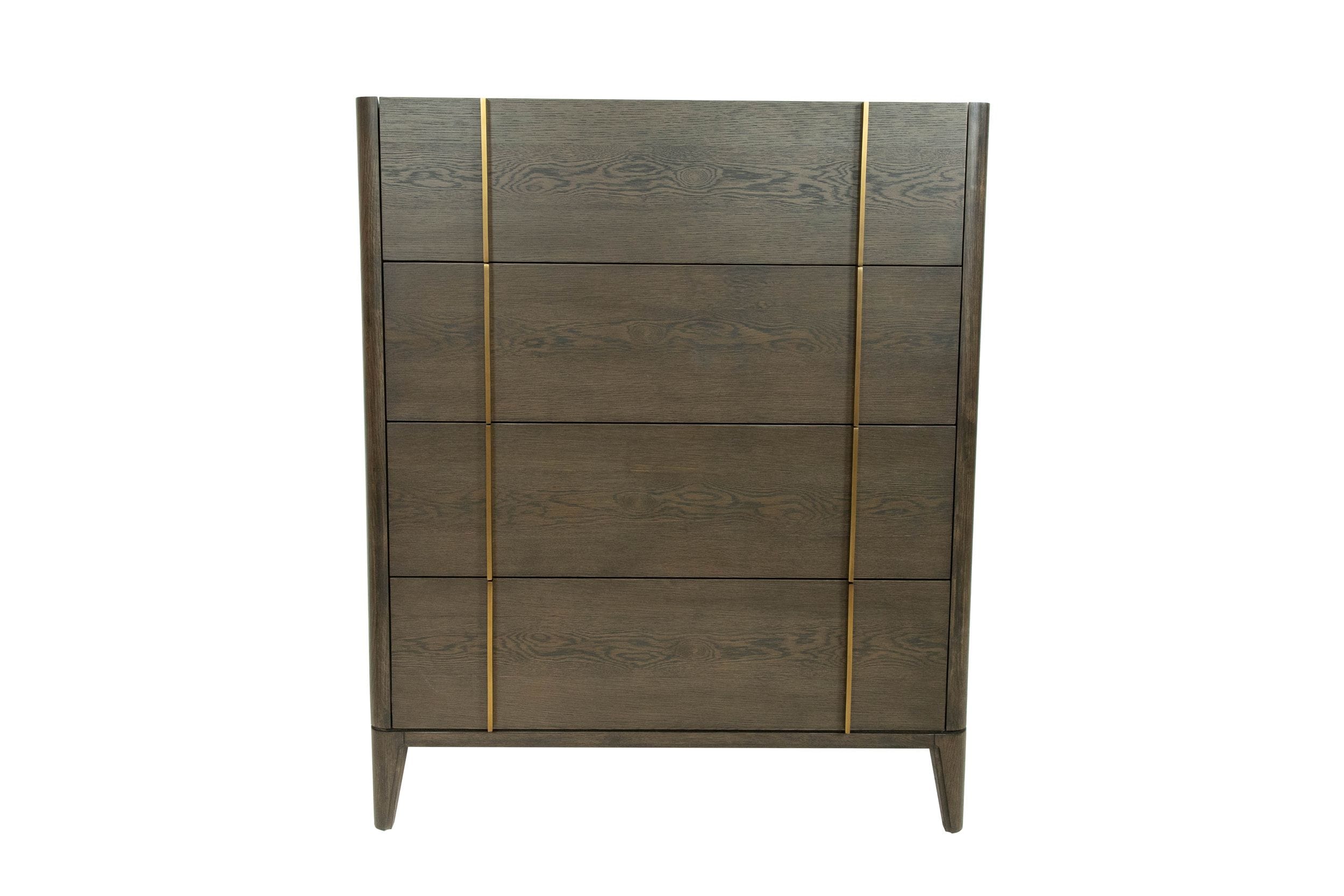 LA Furniture Oakley Mid-Century Dark Brown Chest VGWDLCY-TB4-OA-CHST Contemporary Style by Vig Furnitrue Number 78748 Catch Home Goods